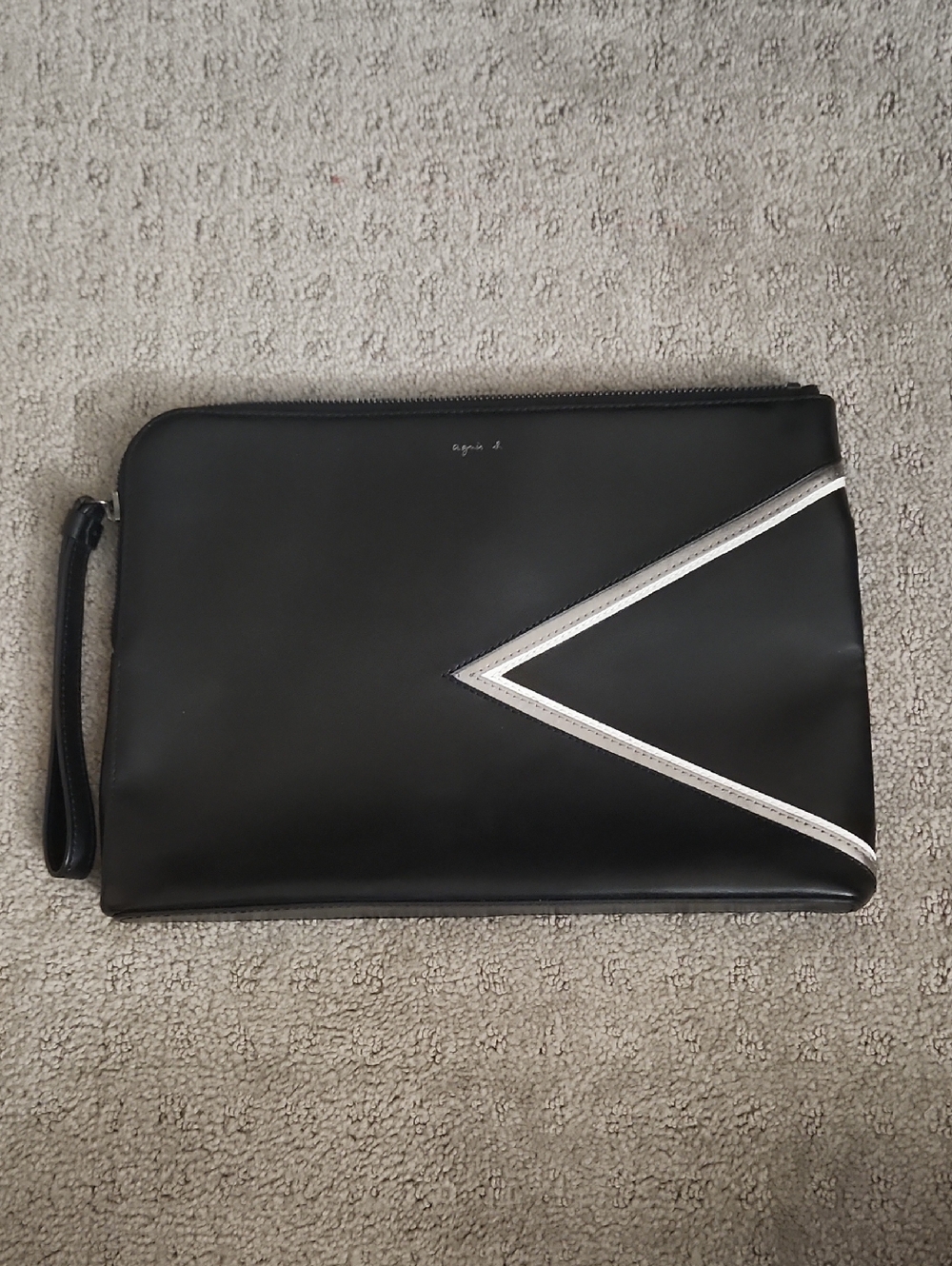 Agnes b. black clutch bag